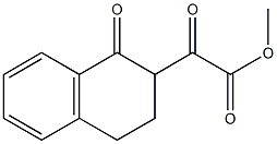 2-[(1-Oxo-1,2,3,4-tetrahydronaphthalen)-2-yl]-2-oxoacetic acid methyl ester 구조식 이미지