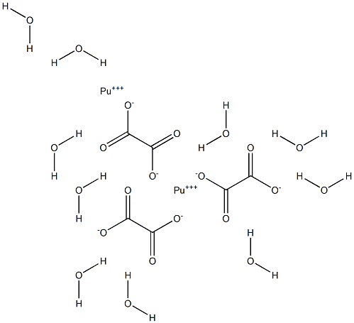 Plutonium(III) oxalate decahydrate Structure