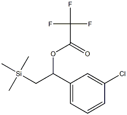 Trifluoroacetic acid [1-(3-chlorophenyl)-2-(trimethylsilyl)ethyl] ester Structure