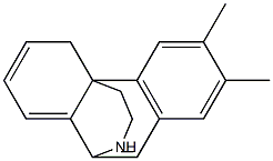 (+)-6,7-Dimethyl-4H-10,4a-(iminoethano)phenanthrene 구조식 이미지