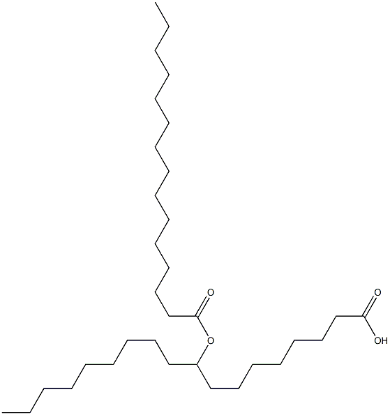 9-Pentadecanoyloxyoctadecanoic acid Structure