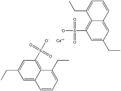 Bis(3,8-diethyl-1-naphthalenesulfonic acid)calcium salt Structure