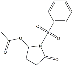 5-Acetoxy-1-[(phenyl)sulfonyl]pyrrolidin-2-one Structure