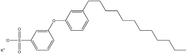 3-(3-Dodecylphenoxy)benzenesulfonic acid potassium salt Structure