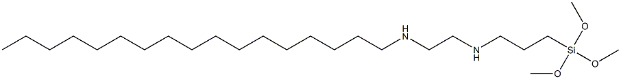 3-(Trimethoxysilyl)-N-[2-(heptadecylamino)ethyl]propan-1-amine 구조식 이미지