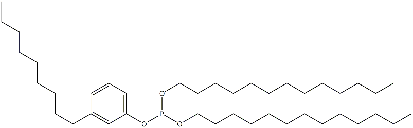 Phosphorous acid (3-nonylphenyl)ditridecyl ester 구조식 이미지