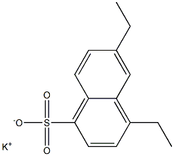 4,6-Diethyl-1-naphthalenesulfonic acid potassium salt 구조식 이미지