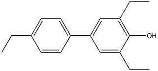 2,6-Diethyl-4-(4-ethylphenyl)phenol Structure