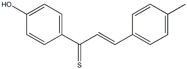 (E)-4'-Hydroxy-4-methylthiochalcone Structure