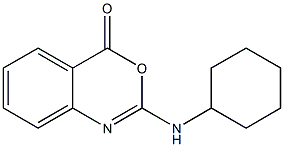 2-Cyclohexylamino-4H-3,1-benzoxazin-4-one 구조식 이미지