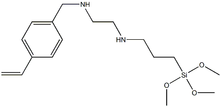 Trimethoxy[3-[[2-[(4-vinylbenzyl)amino]ethyl]amino]propyl]silane Structure