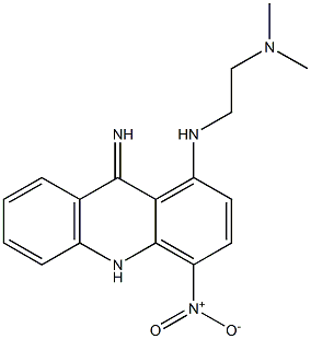 9,10-Dihydro-9-imino-4-nitro-N-[2-(dimethylamino)ethyl]acridin-1-amine Structure