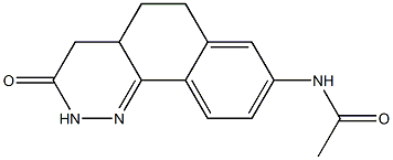 4,4a,5,6-Tetrahydro-8-acetylamino-benzo[h]cinnolin-3(2H)-one Structure