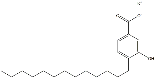 4-Tridecyl-3-hydroxybenzoic acid potassium salt Structure