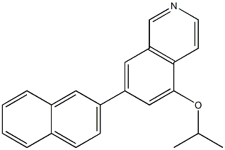 5-(Isopropyloxy)-7-(2-naphtyl)isoquinoline Structure