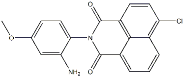 N-(2-Amino-4-methoxyphenyl)-4-chloro-1,8-naphthalenedicarboximide Structure