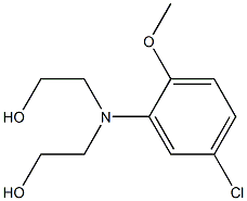 2,2'-(5-Chloro-2-methoxyphenylimino)diethanol Structure