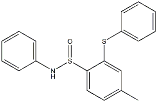 2-Phenylthio-N-phenyl-4-methylbenzenesulfinamide Structure