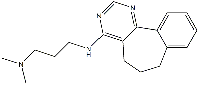 4-[(3-Dimethylaminopropyl)amino]-6,7-dihydro-5H-benzo[6,7]cyclohepta[1,2-d]pyrimidine 구조식 이미지