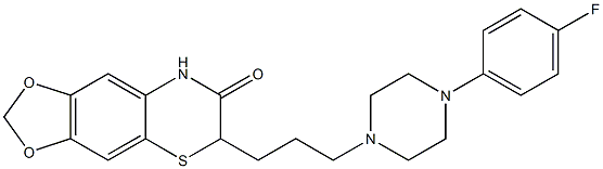 2-[3-[4-(4-Fluorophenyl)piperazin-1-yl]propyl]-6,7-methylenedioxy-2H-1,4-benzothiazin-3(4H)-one Structure