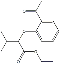 2-(2-Acetylphenoxy)isovaleric acid ethyl ester Structure