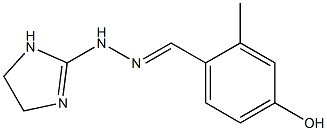 2-Methyl-4-hydroxybenzaldehyde 2-imidazolin-2-yl hydrazone Structure