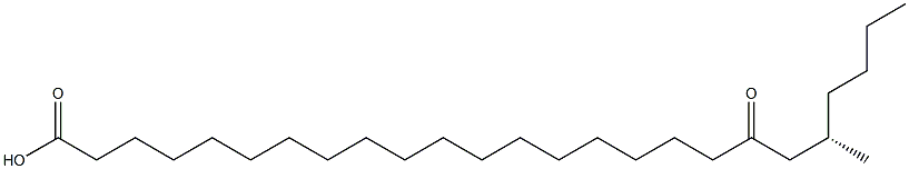 [S,(-)]-21-Methyl-19-oxopentacosanoic acid 구조식 이미지