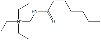 N,N-Diethyl-N-[(6-heptenoylamino)methyl]ethanaminium 구조식 이미지