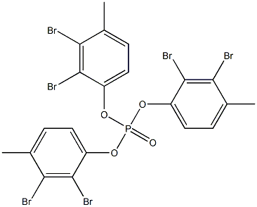 Phosphoric acid tris(2,3-dibromo-4-methylphenyl) ester 구조식 이미지