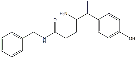 N-Benzyl-4-amino-5-(4-hydroxyphenyl)hexanamide Structure