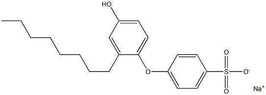 4'-Hydroxy-2'-octyl[oxybisbenzene]-4-sulfonic acid sodium salt Structure