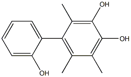 2,5,6-Trimethyl-1,1'-biphenyl-2',3,4-triol Structure