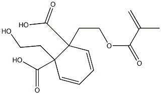 Phthalic acid 1-(2-hydroxyethyl)2-(2-methacryloyloxyethyl) ester Structure