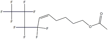 Acetic acid (5Z)-7,7,8,8,9,9,10,10,10-nonafluoro-5-decenyl ester 구조식 이미지