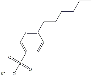4-Hexylbenzenesulfonic acid potassium salt 구조식 이미지