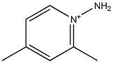 1-Amino-2,4-dimethylpyridinium Structure