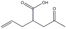 2-(2-Oxopropyl)-4-pentenoic acid 구조식 이미지