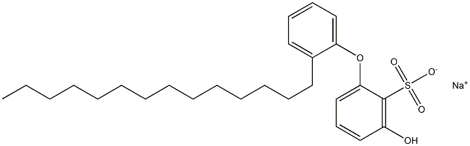 3-Hydroxy-2'-tetradecyl[oxybisbenzene]-2-sulfonic acid sodium salt 구조식 이미지