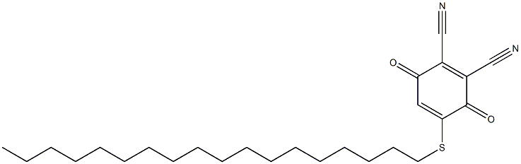 2,3-Dicyano-5-(octadecylthio)-1,4-benzoquinone 구조식 이미지