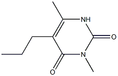 3,6-Dimethyl-5-propyluracil 구조식 이미지