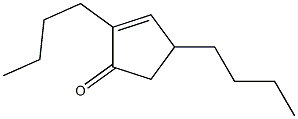 2,4-Dibutyl-2-cyclopenten-1-one Structure