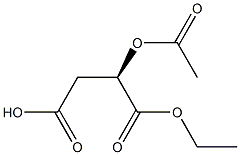 [R,(+)]-2-(Acetyloxy)succinic acid hydrogen 1-ethyl ester Structure