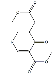 2-[(Dimethylamino)methylene]-3-oxo-6-methoxy-6-oxohexanoic acid methyl ester 구조식 이미지