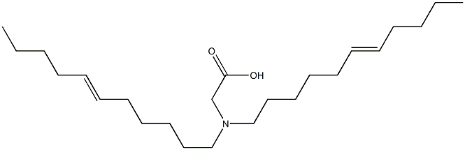 N,N-Di(6-undecenyl)aminoacetic acid 구조식 이미지