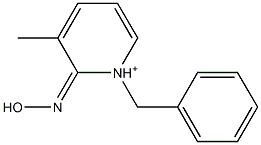 2-[(E)-Hydroxyimino]methyl-1-benzylpyridinium 구조식 이미지