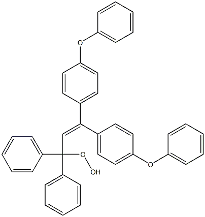 3,3-Bis(4-phenoxyphenyl)-1,1-diphenyl-1-hydroperoxy-2-propene Structure