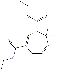4,4-Dimethyl-1,5-cycloheptadiene-1,3-dicarboxylic acid diethyl ester 구조식 이미지