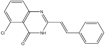 2-[(E)-2-Phenylethenyl]-5-chloroquinazolin-4(3H)-one Structure
