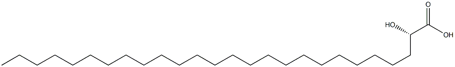 [S,(-)]-2-Hydroxyhexacosanoic acid 구조식 이미지