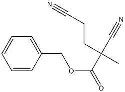 2-Methyl-2,4-dicyanobutyric acid benzyl ester Structure